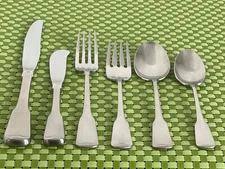 Oneida AMERICAN COLONIAL Stainless Heirloom Cube Satin Flatware SMART CHOICE A6G