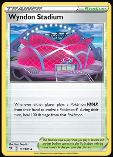 x4 Wyndon Stadium - 161/185 - Uncommon Pokemon SS04 Vivid Voltage M/NM