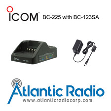 Icom BC225 Charger for Two Way Radio - Smart Rapid Charger - US Plug 100-240V 