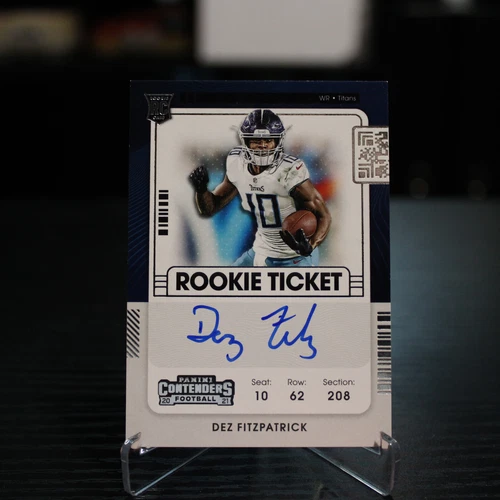 2021 Panini Contenders DEZ FITZPATRICK Rookie Ticket - Rookie, Auto, RC