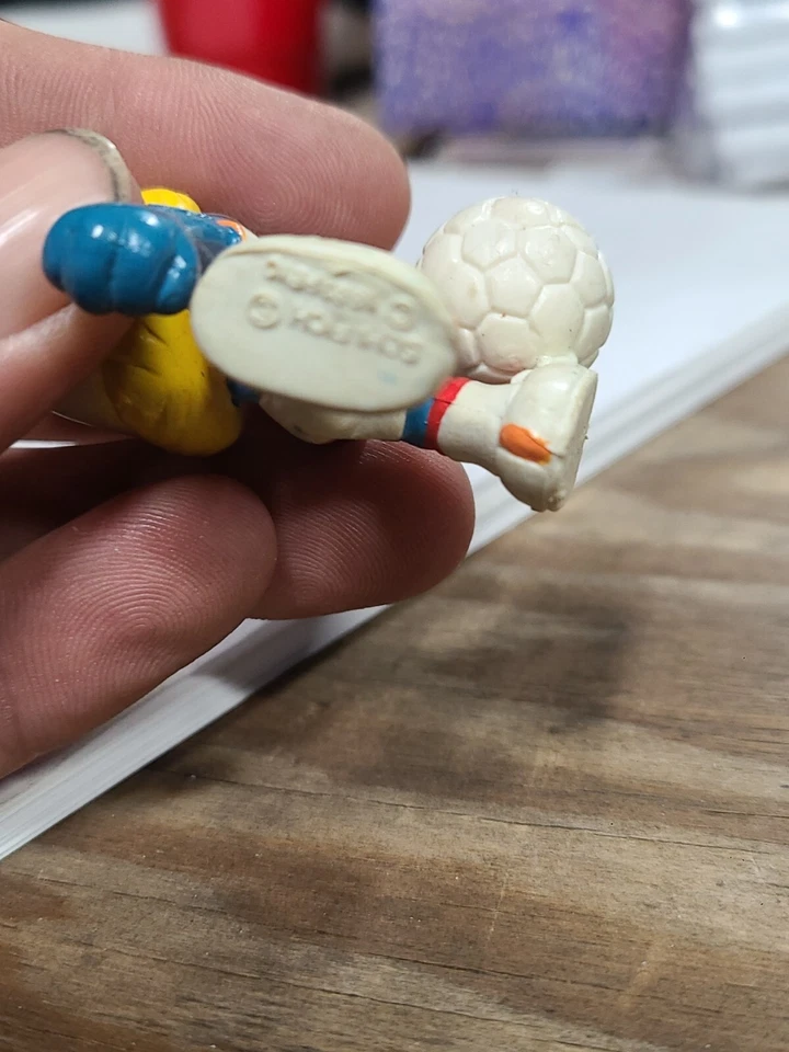 Pitufos 20163 Pitufina Fútbol Pitufo Figura De Colección Juguete PVC Estatuilla Foto 3 de 4