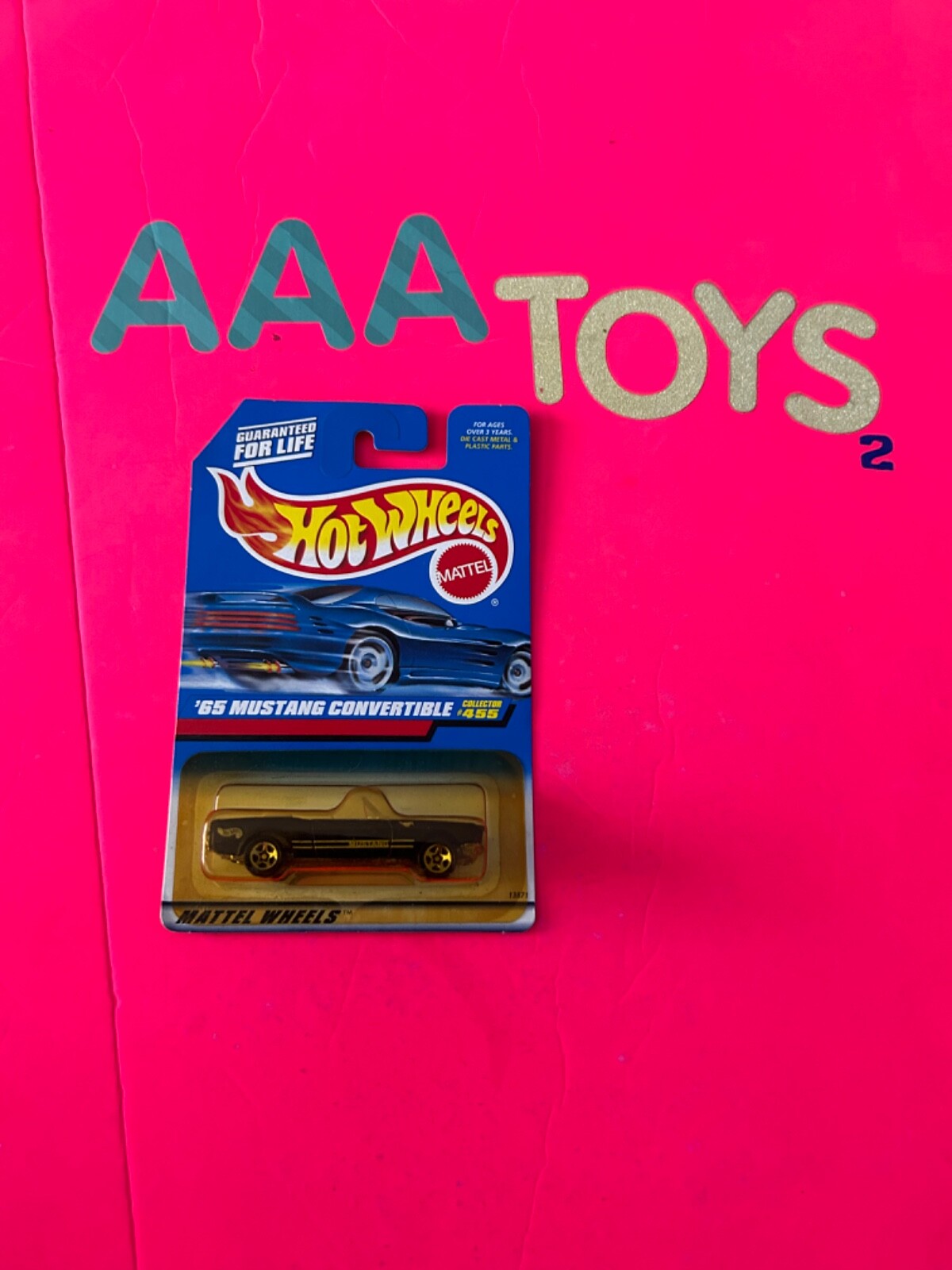 HOT WHEELS 1997 '65 MUSTANG CONVERTIBLE COLLECTOR #455