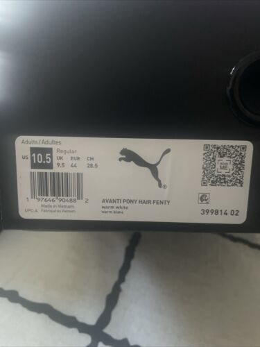 Size 10.5 - PUMA Fenty x Avanti Pony Hair - Warm White