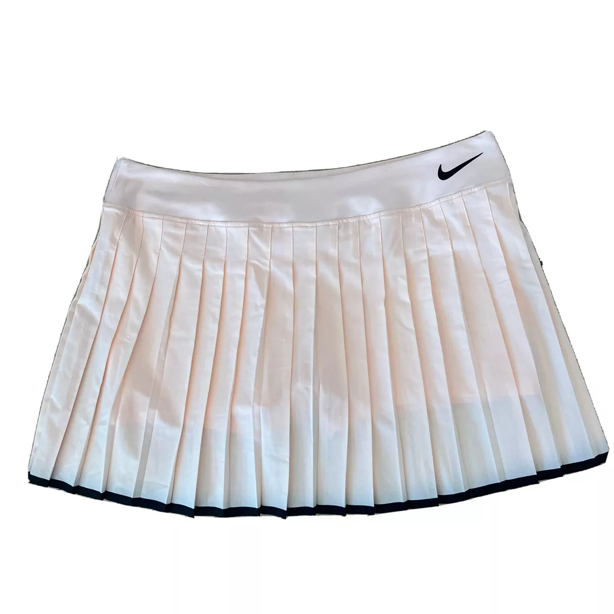 Nike Dri Fit Victory Tennis Skort Sz XL Long Peach Pink Accordion