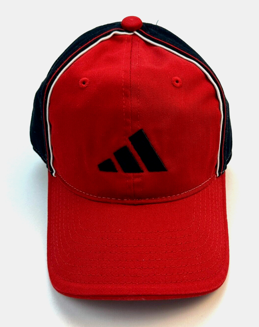 Adidas Бейсбольная тренировочная кепка Унисекс, хлопковая мужская женская шапка, Красная / Темно-синяя Новая