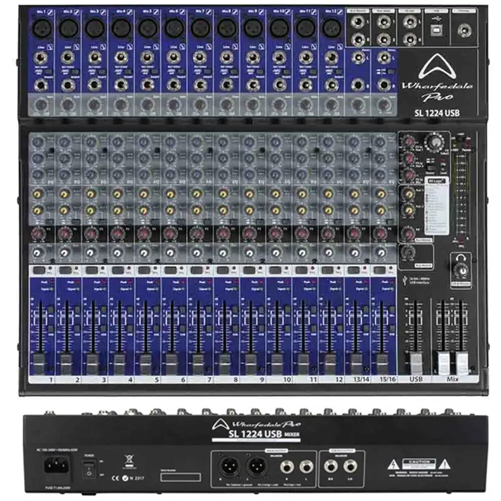 WHARFEDALE PRO SL 1224 USB efx mixer audio professionale 16 canali x studio live