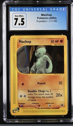 Machop graded CGC 7.5 for sale on eBay