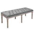 Hallway Ottoman Bench Upholstered Footrest End of Bed for Living Room Bedroom