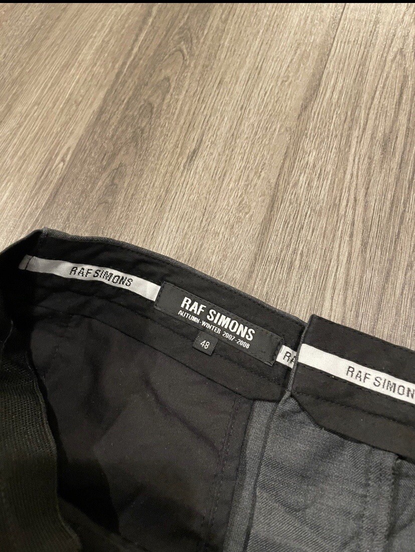 Raf Simons FW07 formal elastic waist pants View 5