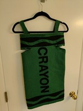 Hand made childrens Green Crayon Costume