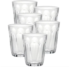 DURALEX PROVENCE  TUMBLER GLASSES SET OF 6 BREAK RESISTANT GLASS 6.75 OZ NEW NIB