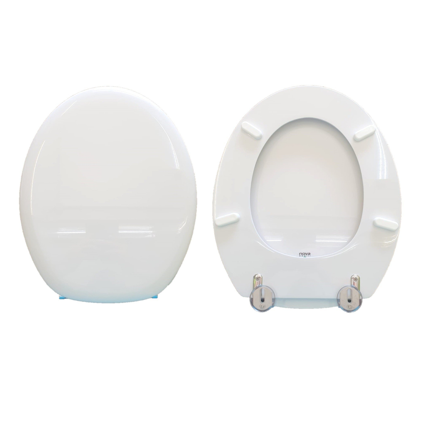 Copriwater Erika Uni Hatria legno rivestito in resina poliestere bianco