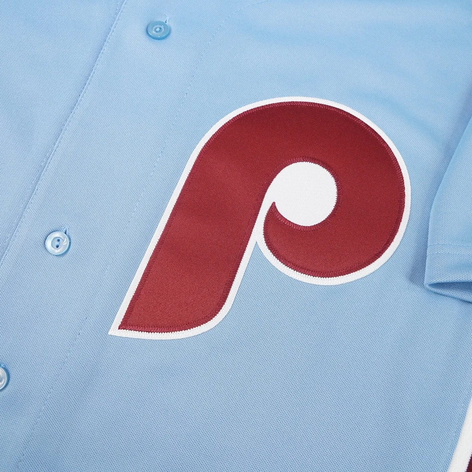 Мужская футболка Стива Карлтона 1984 Philadelphia Phillies Cooperstown синяя выездная - Изображение 3 из 4