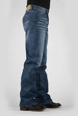 Tin Haul 420 Regular Joe Deco Stitch Pockets (Light Wash) - Men's Bootcut Jeans