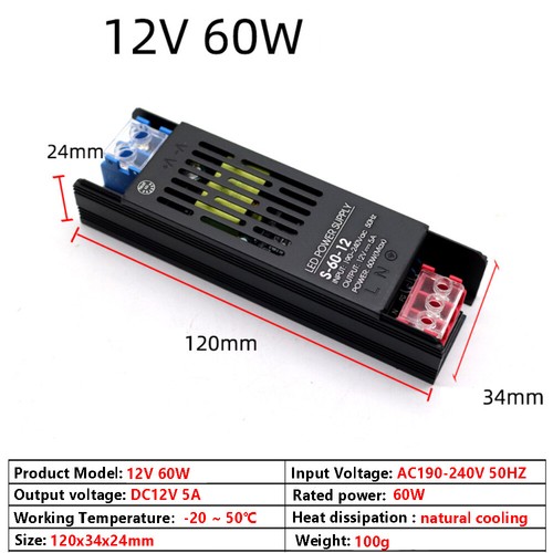 DC 12V 24V Lighting Transformer 18W - 500W Power Supply Driver for LED Strip - Picture 18 of 40