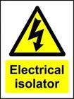 Electrical Isolator Safety Sign