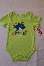 Baby Boys Bodysuit 0 - 3 Months Shark Ocean Creeper Outfit One Piece Infant
