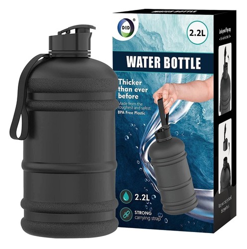 2.2L Water Bottle, Extra Strong Leakproof BPA Free 2.2 Litre Large Water Jug GYM - Picture 17 of 18