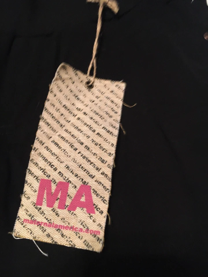 MATERNAL AMERICA Maternidad Leggings Pantalones Negro Talla Pequeña Foto 3 de 4