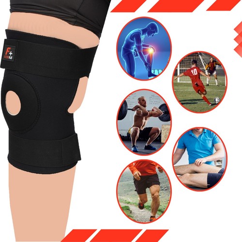 Kniebandage Bandage Arthritis Feder Kompression Fitnessstudio Schmerzlinderung Patella Männer & Wo - Bild 8 von 23