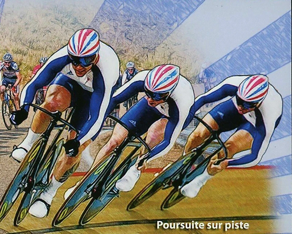 The Cycling Sport Stamp bicicletas de cruz carreras de velocidad S/S MNH #3643 / Bl.538 Foto 4 de 4