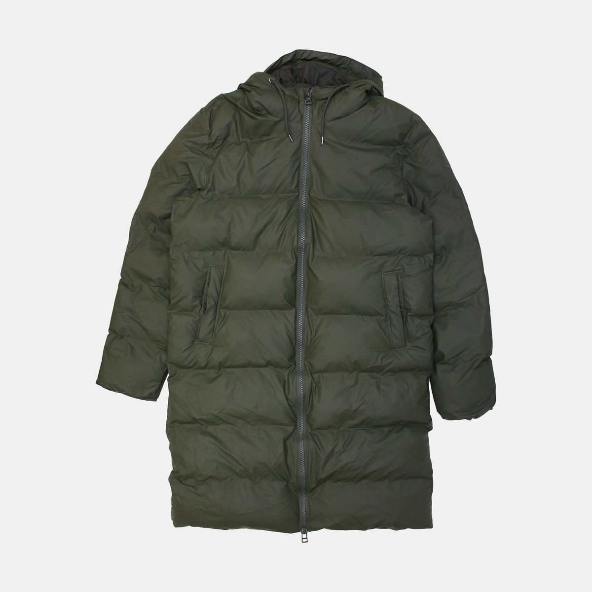 Chaqueta acolchada Rains / Talla M / Larga / Hombre / Verde / Poliuretano