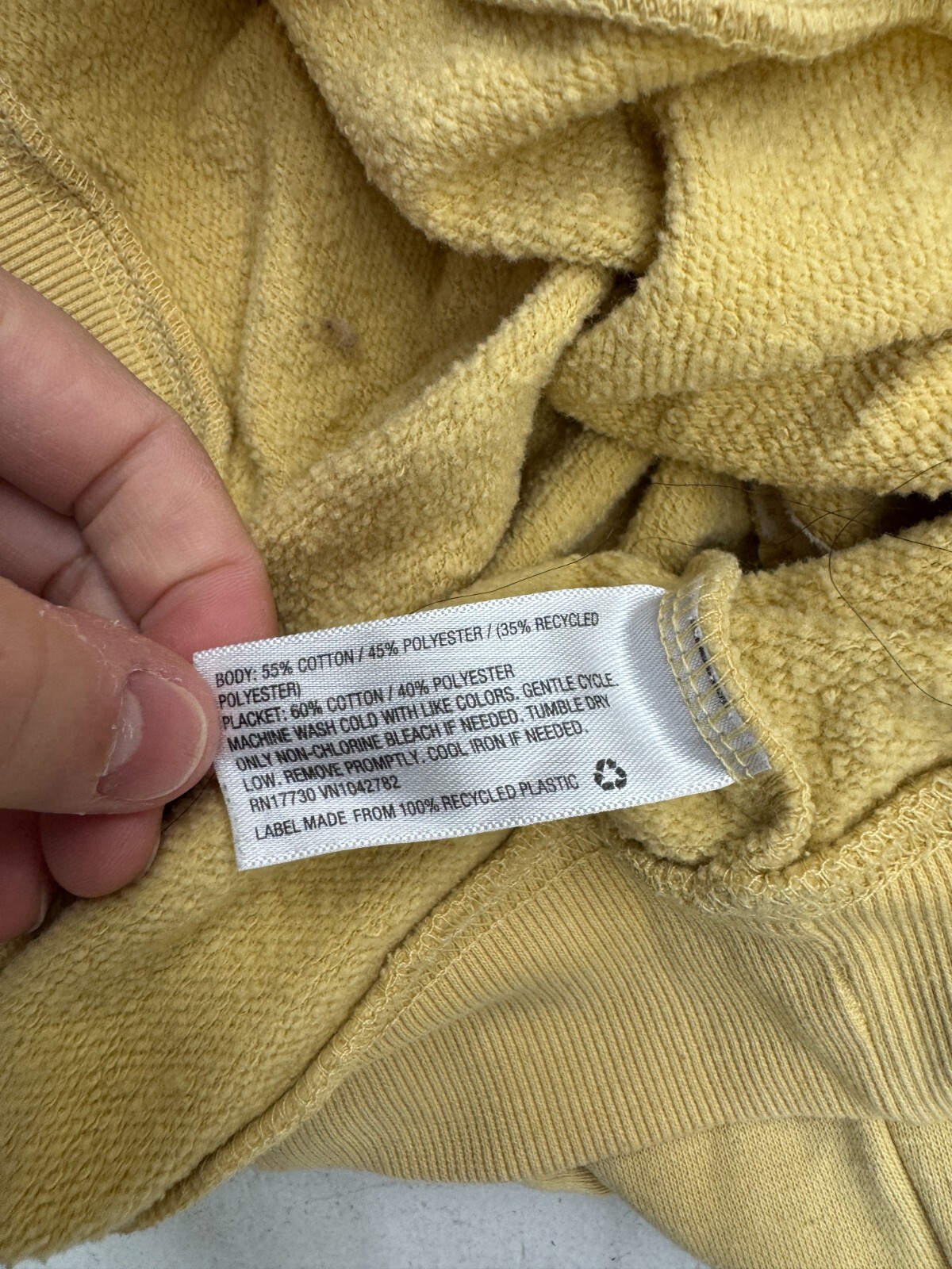 Universal Thread Yellow 1/2 Button Long Sleeve Pu… - image 3