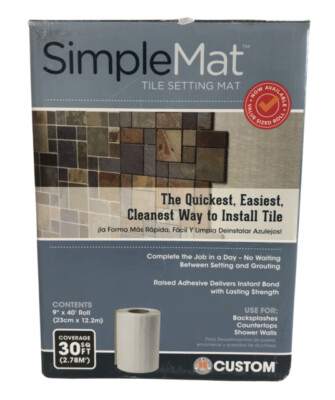 #ad Custom Building Products Simplemat 30 sq. ft. Tile Setting Mat $32.99