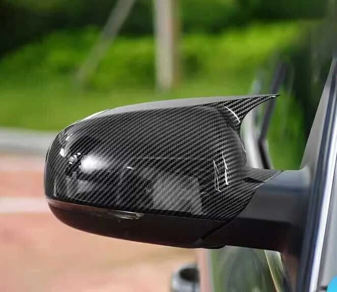 For Audi A4 S4 A5 S5 RS4 RS5 2011-2016 Carbon Fiber OX Horn Rear View Mirror Cap - Imagem 2 de 4