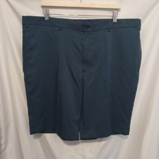 Walter Hagen Essential Chino Shorts Men 42 Blue Flat Front Golf