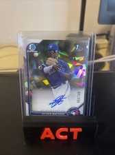 2022 Bowman Chrome #CPA-EM Estiven Machado Auto Atomic /100 Toronto Blue Jays