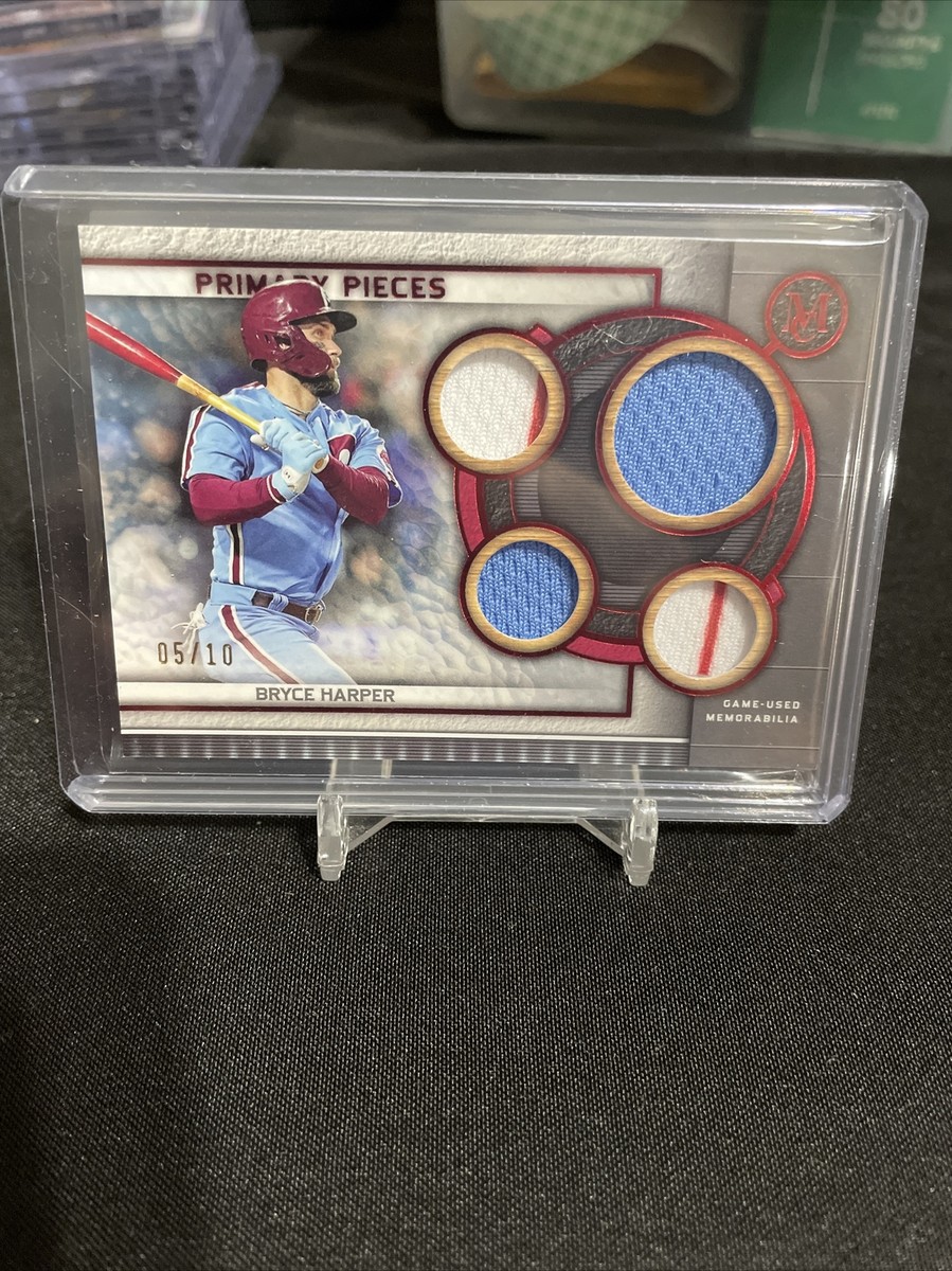 2023 Topps Museum Collection Bryce Harper Primary Pieces Quad 