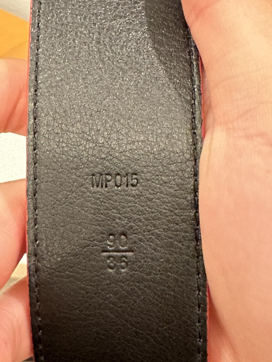 ベルト Supreme Louis vuitton Red Belt 90/36  LV Louis Vuitton x Supreme Red Belt LV Monogram 90/36 Brand New w
