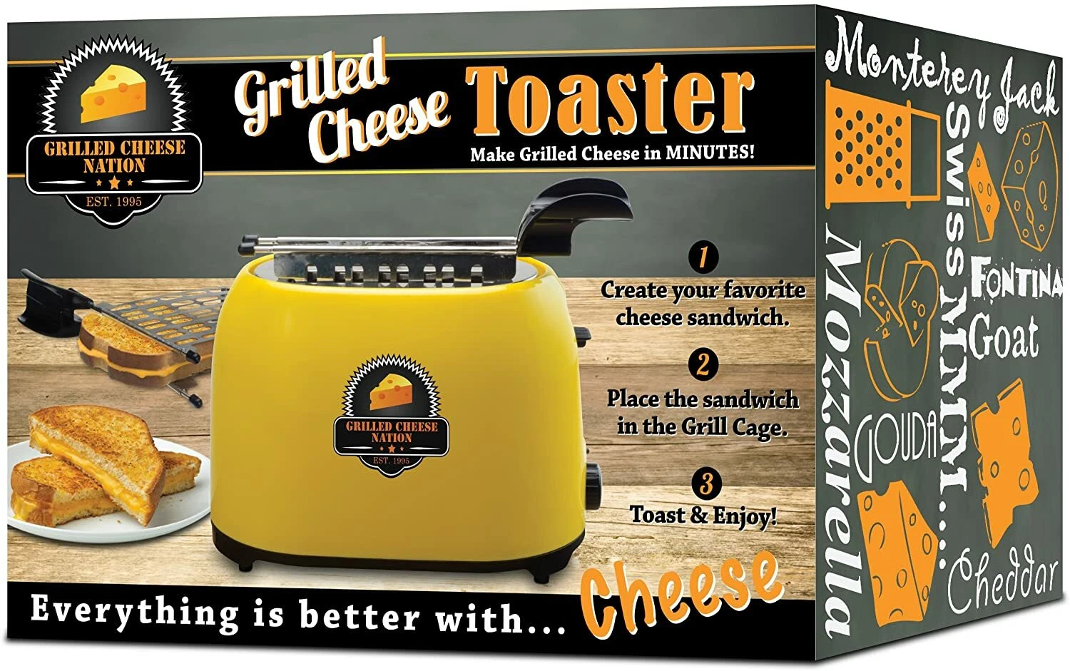 Grilled Cheese Sandwich Maker - Electric Toaster Design GCN-1ST Smart Planet