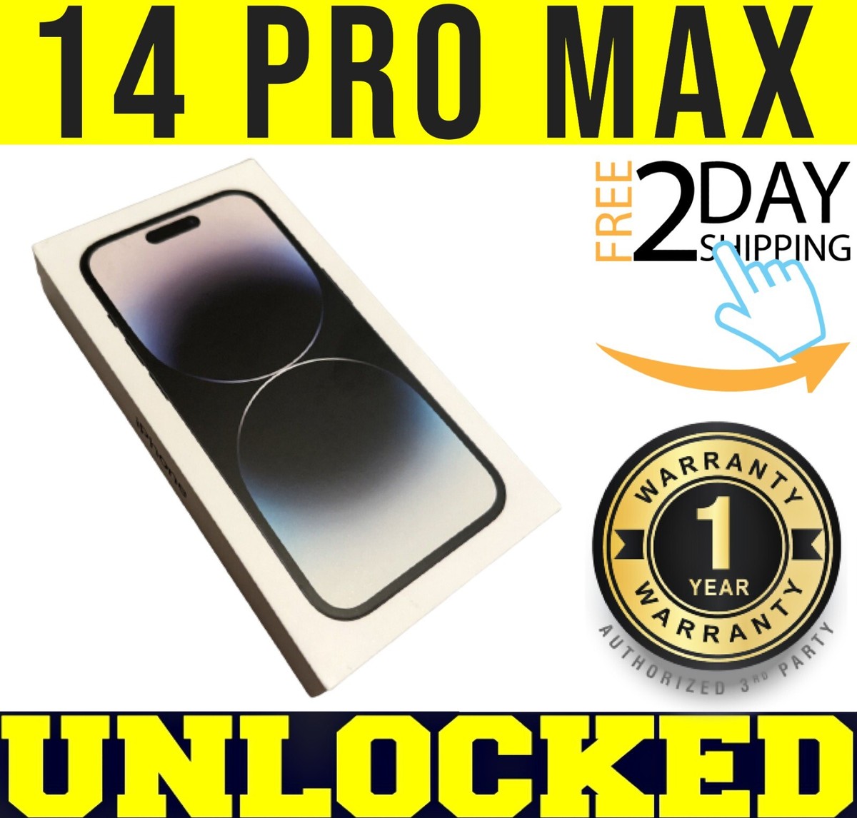 Apple iPhone 14 Pro Max - 256 GB - Space Black (Unlocked Apple iPhone 14 Pro Max - 256 GB - Space Black (Unlocked