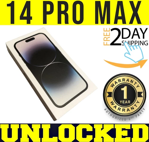 APPLE IPHONE 14 PRO MAX - 128GB - SPACE BLACK (FACTORY UNLOCKED) ✤SEALED✤
