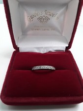 solid .925 sterling silver Stackable Band ring Size 6 Stackable