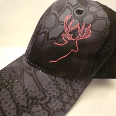 Kryptek Half Mesh Cap Hat Adult Black Adjustable Hook N Loop One Size Fits Most