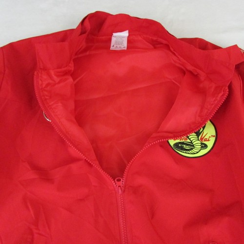 Spirit Halloween Cobra Kai Red & Black Jacket with Logo Adult Large - Picture 7 of 10