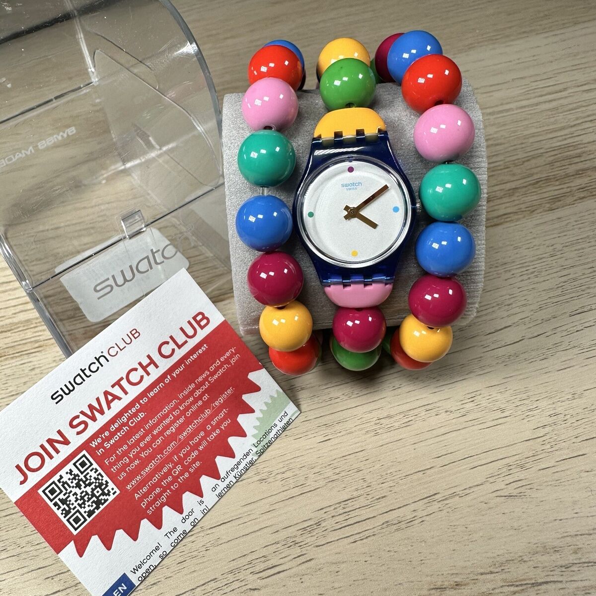 NEW✓LIMITED EDITION✓ Swatch CITY PEARLS LN154 Multicolor Ladies Watch