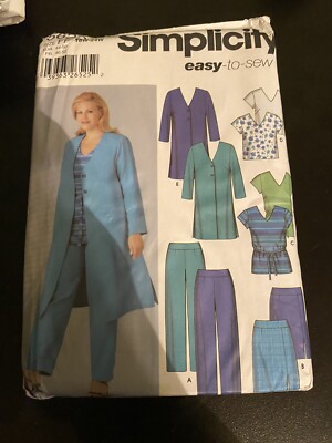SIMPLICITY 5622 Sewing Pattern PANTS SKIRT JACKET TOP SIZE 18W-24W Uncut