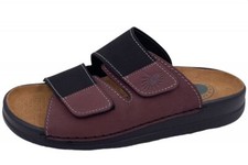 Helix Herren Leder Pantolette Schwarz Braun  54131-54