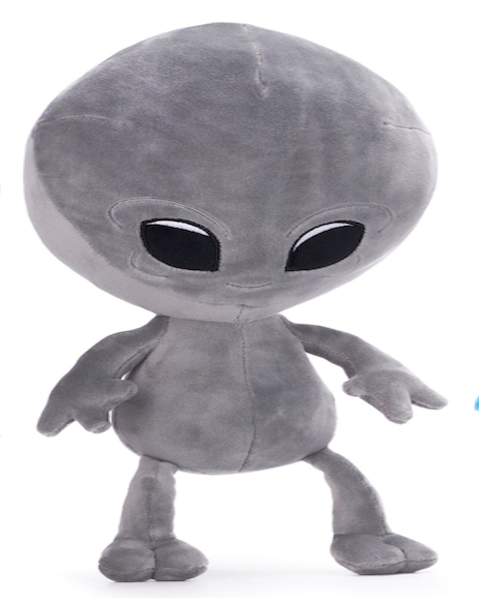 Alien Area 51 Soft Toys Reversible Egg Zippped Plush Space UFO