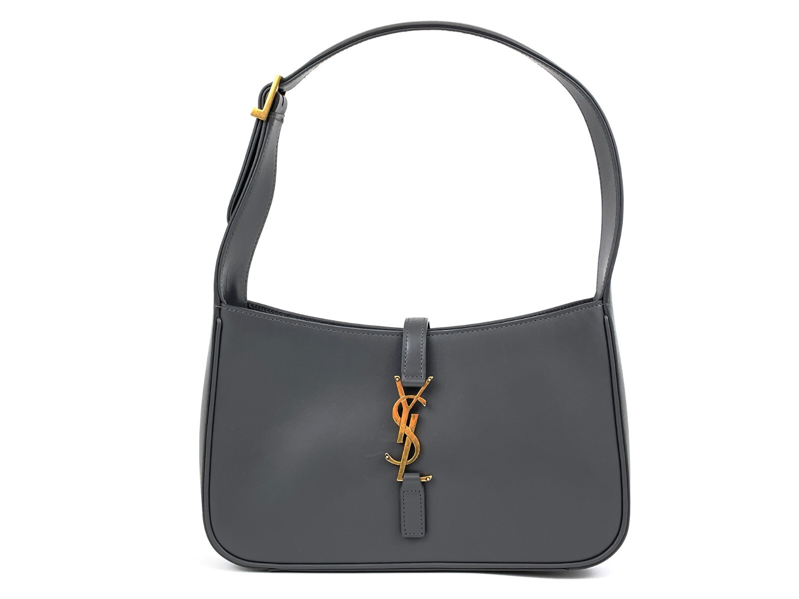 Saint Laurent Ysl Hobo Borsa Donna Pelle di Vitello Borsa Donna Taglia Unica Grigio Nuova