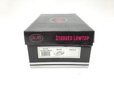 Childrens Gia Mia Studded Low Top Canvas Shoes Black Size 3