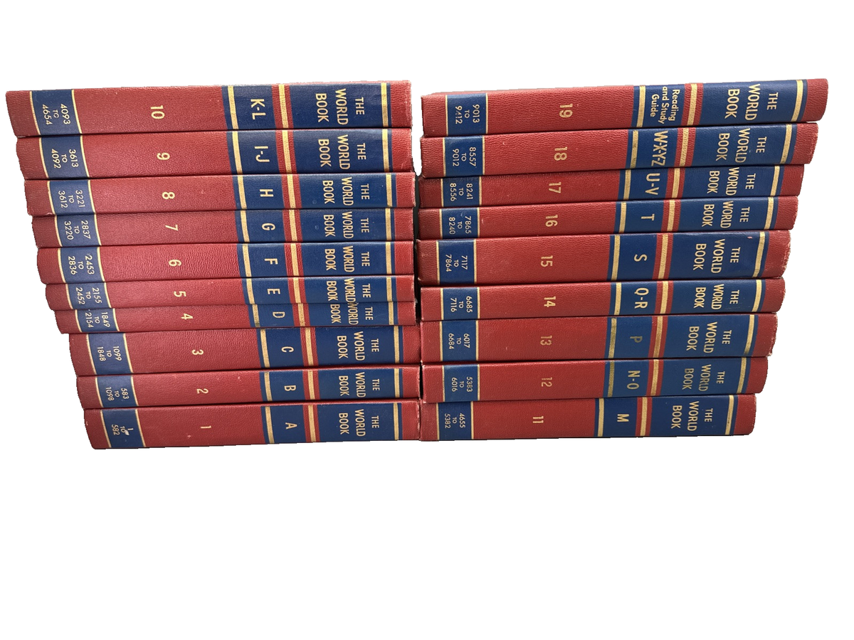 1957 The World Book Encyclopedia 19-Volume Complete Set | eBay