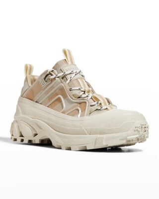 Burberry Arthur Check Women Canvas Sneakers SOFT FAWN IP - Main Image