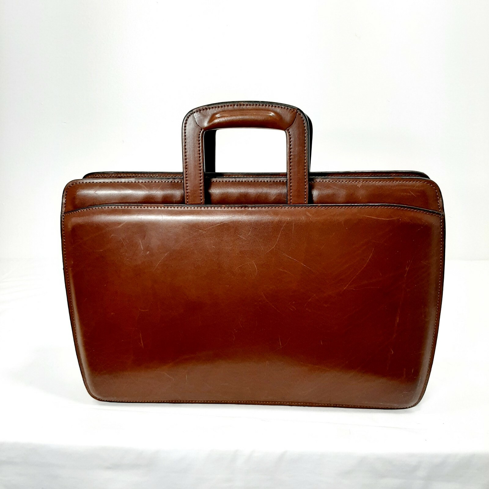 jack georges leather briefcase