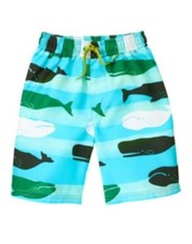 GYMBOREE SWIM SHOP STRIPED WHALES SWIM TRUNKS 3 5 6 7 12 NWT