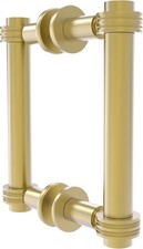 Allied Brass Contemporary 6 Inch Back to Back Shower Door Pull , Satin Brass